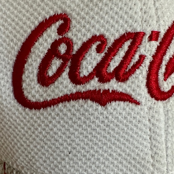 Coca-Cola Baseball Hat Cap Red White Gray - Picture 3 of 13